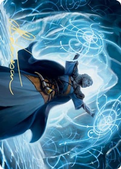 Frost Augur Art Card Gold Stamped Signature Art Series: Kaldheim Magic card