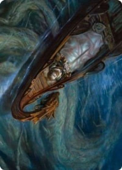 Funeral Longboat Art Card Art Series: Kaldheim Magic card