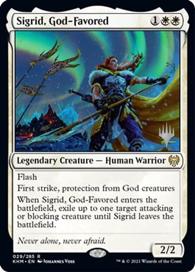 Sigrid God Favored Promo Pack: Kaldheim Magic card