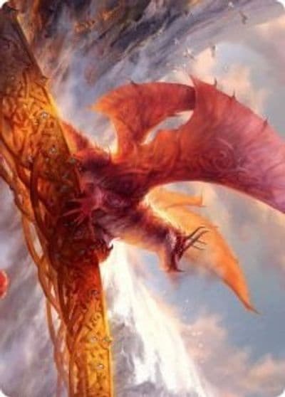 Goldspan Dragon Art Card Art Series: Kaldheim Magic card