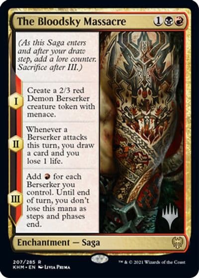 The Bloodsky Massacre Promo Pack: Kaldheim Magic card