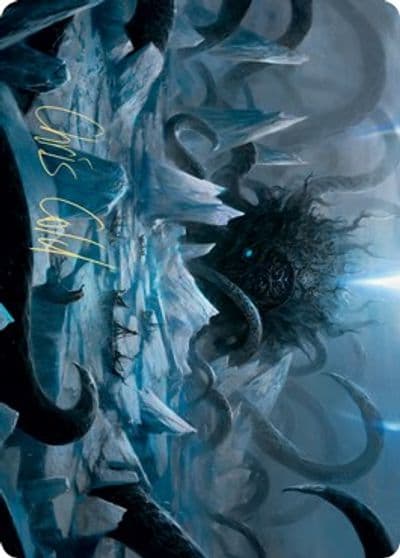 Icebreaker Kraken Art Card Gold Stamped Signature Art Series: Kaldheim Magic card