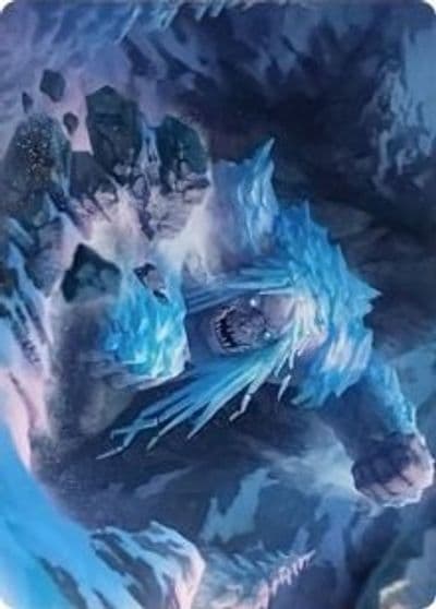 Icehide Troll Art Card Art Series: Kaldheim Magic card