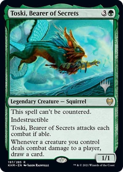 Toski Bearer of Secrets Promo Pack: Kaldheim Magic card