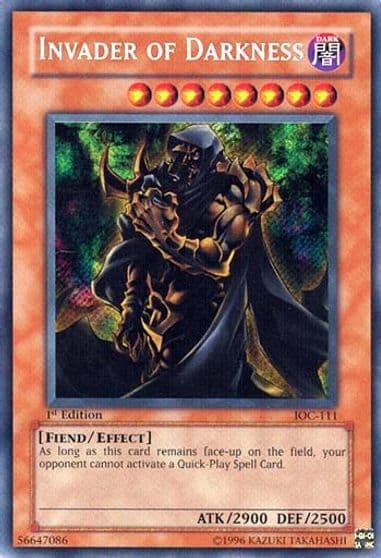 Invader of Darkness Invasion of Chaos Yu-Gi-Oh! card