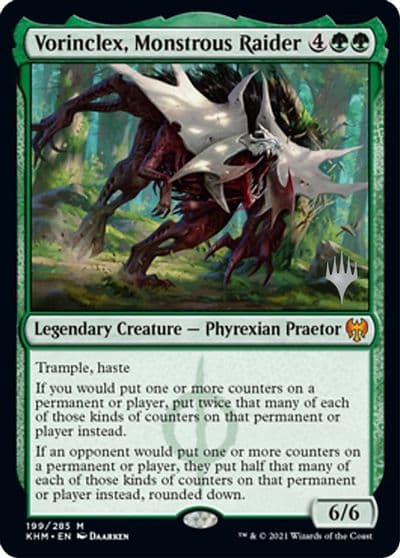 Vorinclex Monstrous Raider Promo Pack: Kaldheim Magic card