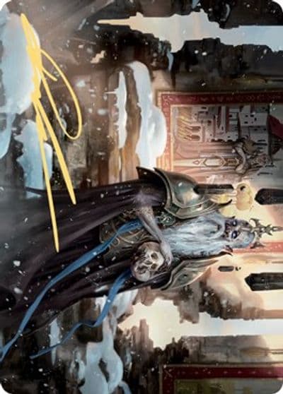 Narfi Betrayer King Art Card Gold Stamped Signature Art Series: Kaldheim Magic card