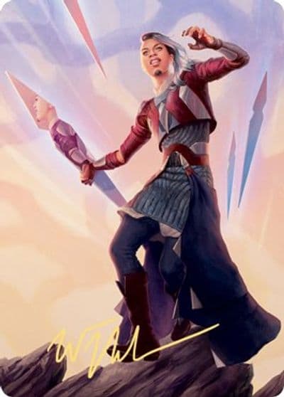 Niko Aris Art Card Gold Stamped Signature Art Series: Kaldheim Magic card