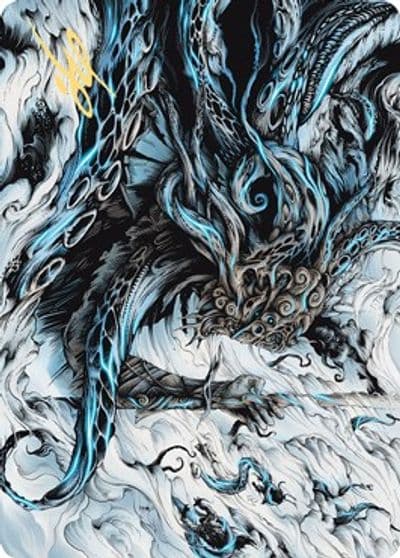 Orvar the All Form Art Card Gold Stamped Signature Art Series: Kaldheim Magic card