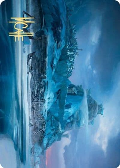 Port of Karfell Art Card Gold Stamped Signature Art Series: Kaldheim Magic card