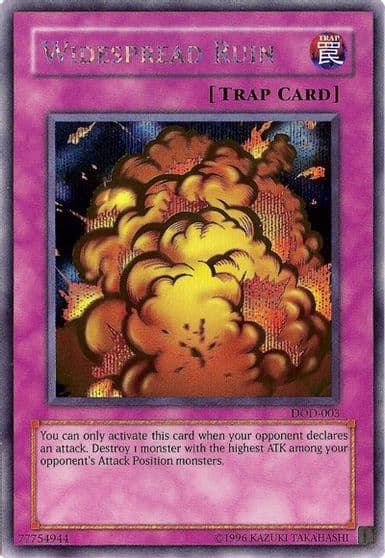 Widespread Ruin Dawn of Destiny Xbox Yu-Gi-Oh! card