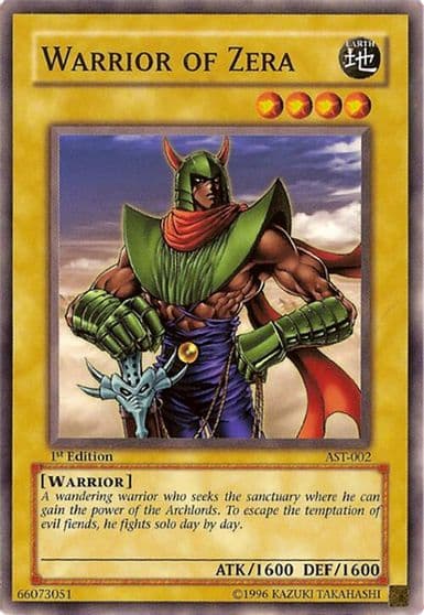 Warrior of Zera Ancient Sanctuary Yu-Gi-Oh! card