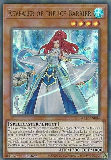 Revealer of the Ice Barrier Structure Deck: Freezing Chains Yu-Gi-Oh! card