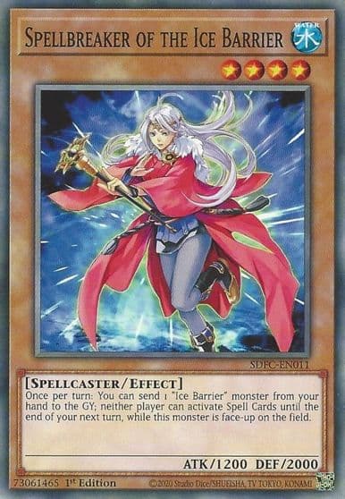 Spellbreaker of the Ice Barrier Structure Deck: Freezing Chains Yu-Gi-Oh! card