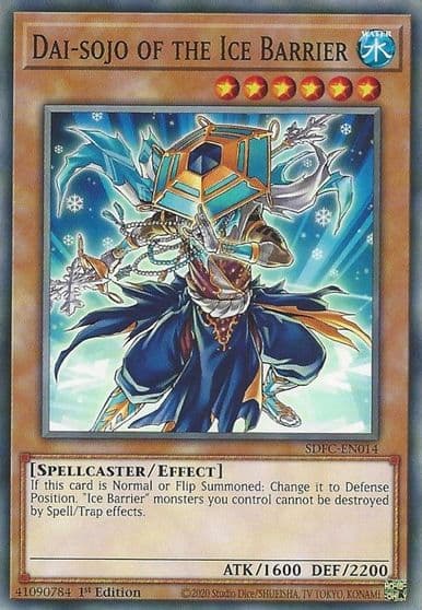 Dai sojo of the Ice Barrier Structure Deck: Freezing Chains Yu-Gi-Oh! card