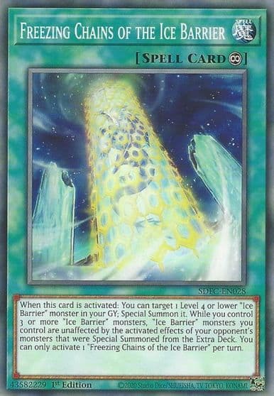 Freezing Chains of the Ice Barrier Structure Deck: Freezing Chains Yu-Gi-Oh! card