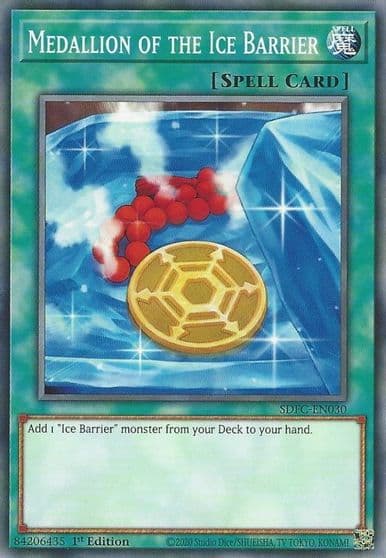 Medallion of the Ice Barrier Structure Deck: Freezing Chains Yu-Gi-Oh! card