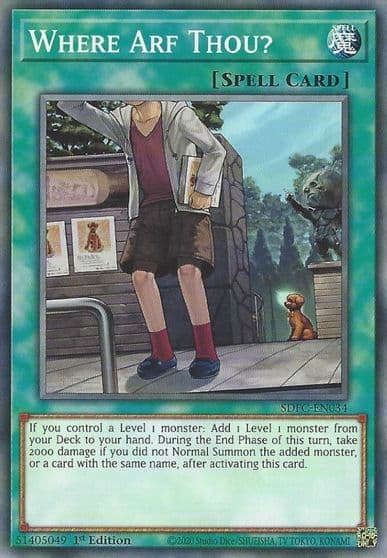 Where Arf Thou Structure Deck: Freezing Chains Yu-Gi-Oh! card