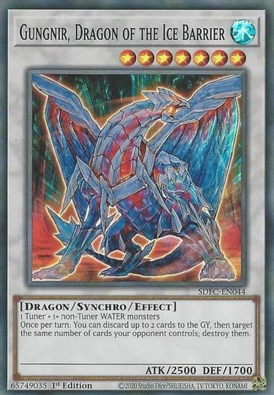Gungnir Dragon of the Ice Barrier Structure Deck: Freezing Chains Yu-Gi-Oh! card