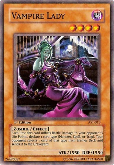 Vampire Lady Ancient Sanctuary Yu-Gi-Oh! card