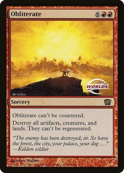 Obliterate World Championship 2003 Oversize Cards Magic card