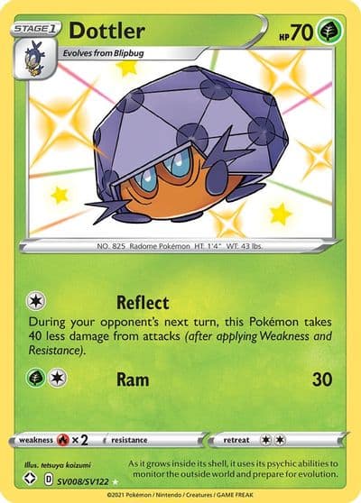 Dottler Shining Fates: Shiny Vault Pokemon card