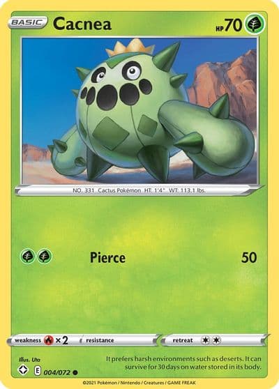 Cacnea Shining Fates Pokemon card