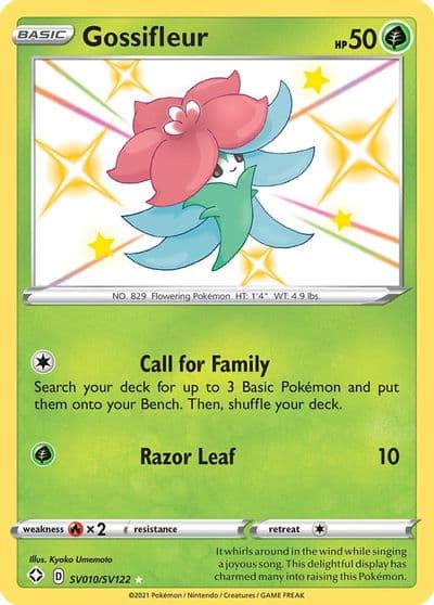 Gossifleur Shining Fates: Shiny Vault Pokemon card