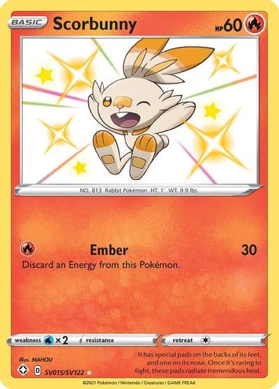 Scorbunny Shining Fates: Shiny Vault Pokemon card