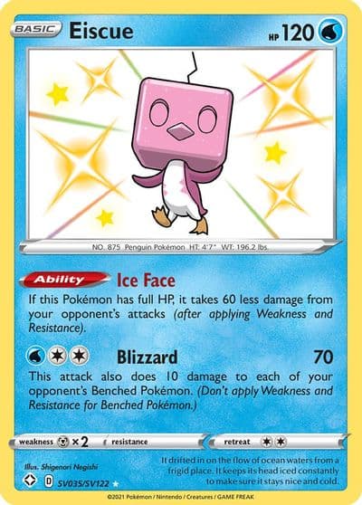 Eiscue Shining Fates: Shiny Vault Pokemon card