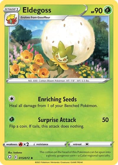 Eldegoss Shining Fates Pokemon card