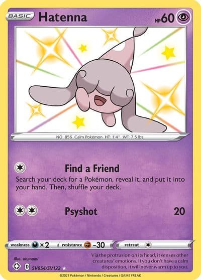 Hatenna Shining Fates: Shiny Vault Pokemon card