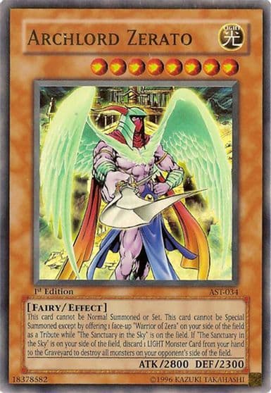 Archlord Zerato Ancient Sanctuary Yu-Gi-Oh! card