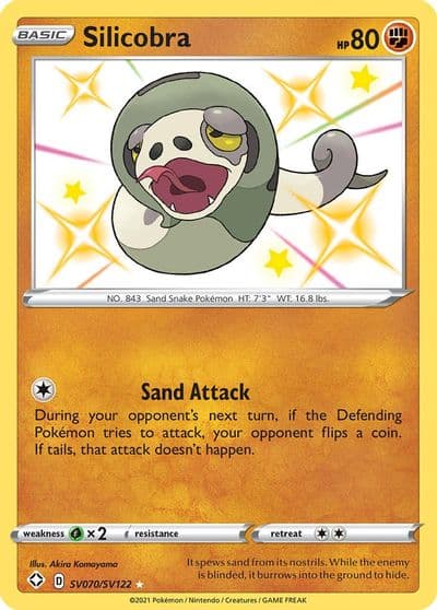 Silicobra Shining Fates: Shiny Vault Pokemon card