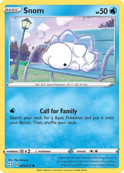 Snom Shining Fates Pokemon card