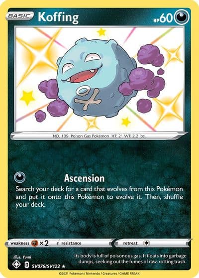 Koffing Shining Fates: Shiny Vault Pokemon card