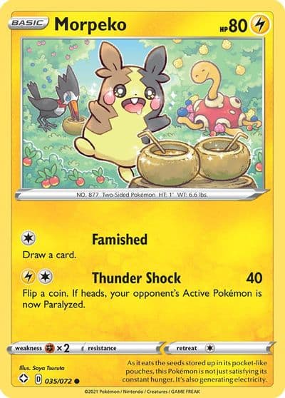 Morpeko (035) Shining Fates Pokemon card