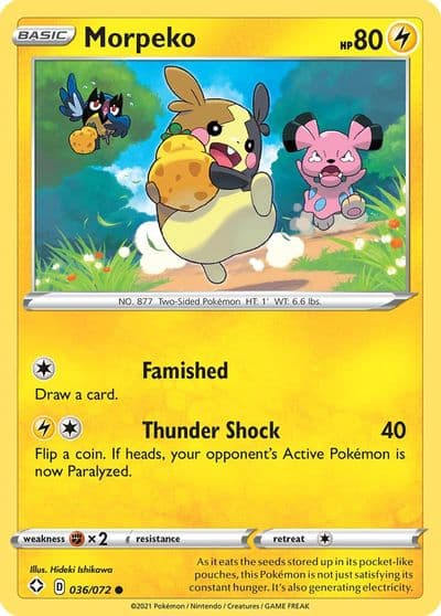 Morpeko (036) Shining Fates Pokemon card