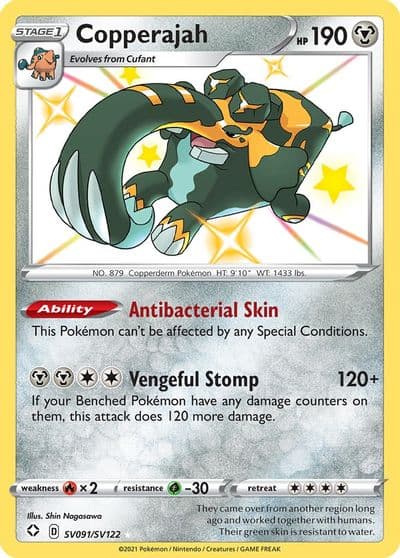 Copperajah Shining Fates: Shiny Vault Pokemon card