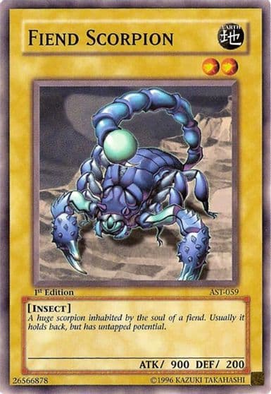 Fiend Scorpion Ancient Sanctuary Yu-Gi-Oh! card