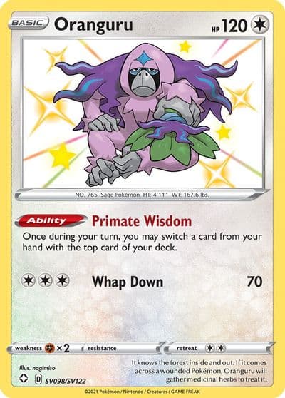 Oranguru Shining Fates: Shiny Vault Pokemon card