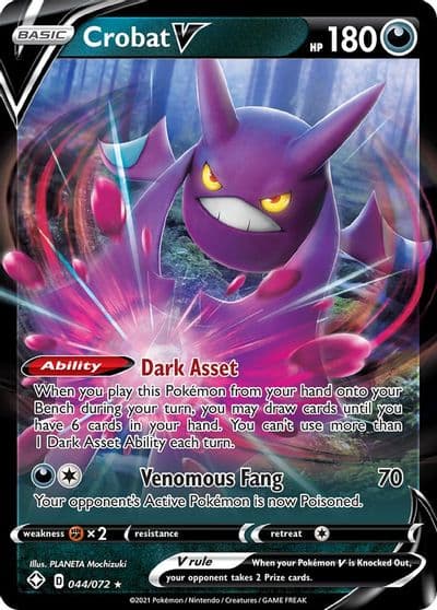 Crobat V Shining Fates Pokemon card