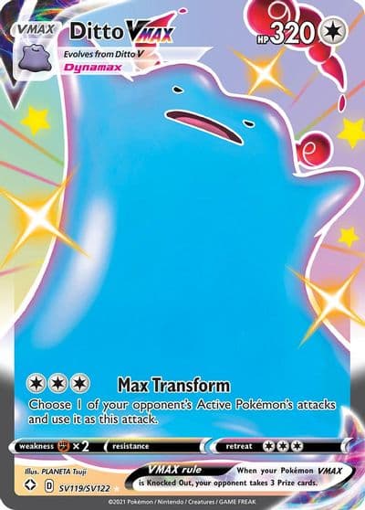 Ditto VMAX Shining Fates: Shiny Vault Pokemon card