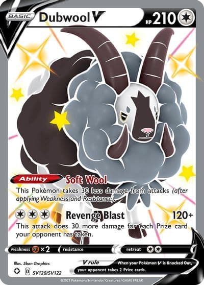 Dubwool V Shining Fates: Shiny Vault Pokemon card