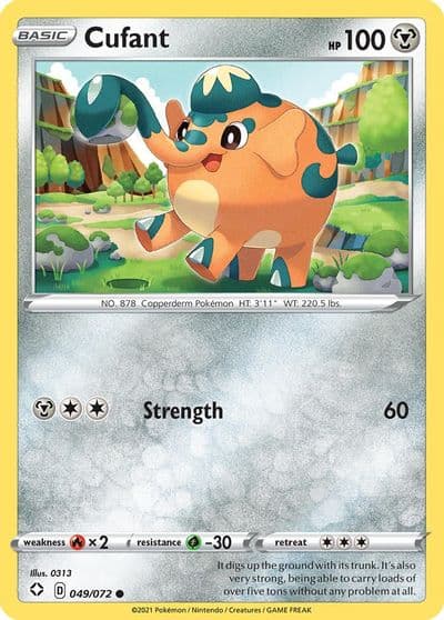 Cufant Shining Fates Pokemon card