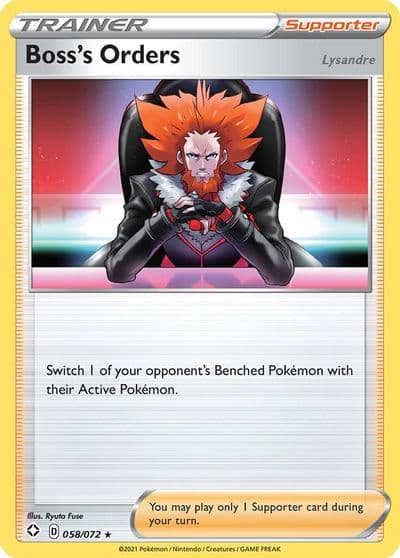 Boss's Orders Shining Fates Pokemon card