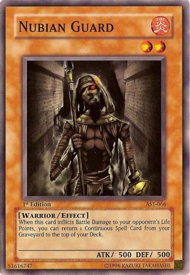 Nubian Guard Ancient Sanctuary Yu-Gi-Oh! card