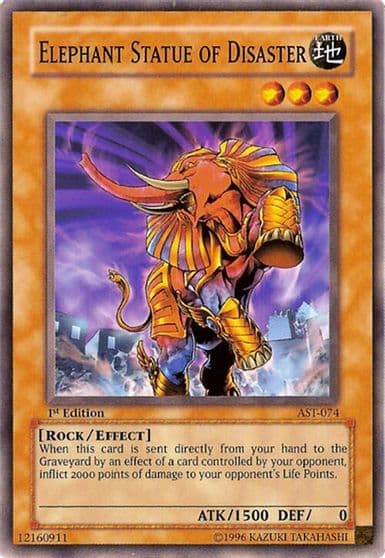 Elephant Statue of Disaster Ancient Sanctuary Yu-Gi-Oh! card
