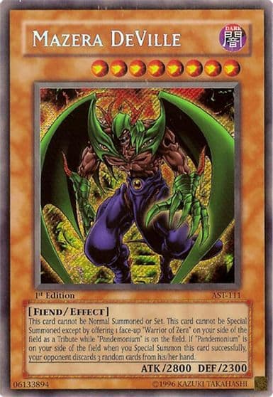 Mazera DeVille Ancient Sanctuary Yu-Gi-Oh! card