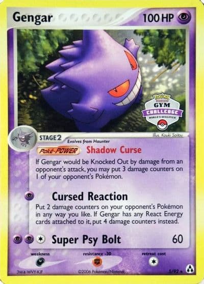 Gengar (Gym Challenge) League & Championship Cards Pokemon card